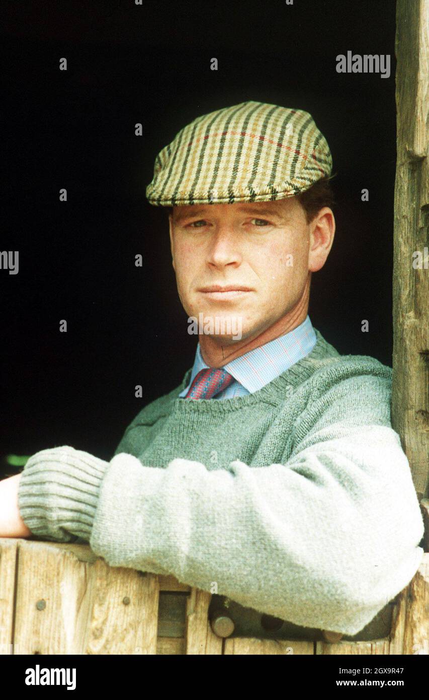 Major James Hewitt, from a set of pictures taken at his home.  Stock Photo