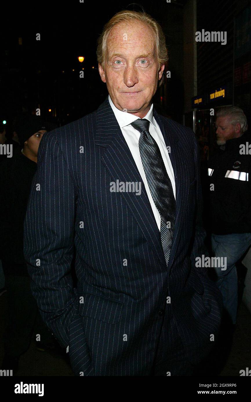 Charles Dance, actor, at the charity screening of Black and White in ...