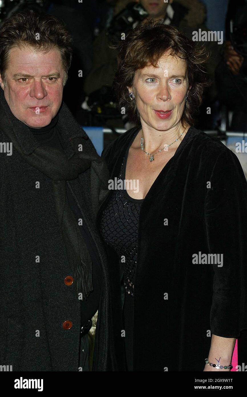 Celia Imrie and her husband at the premiere of Big Fish at the Warner