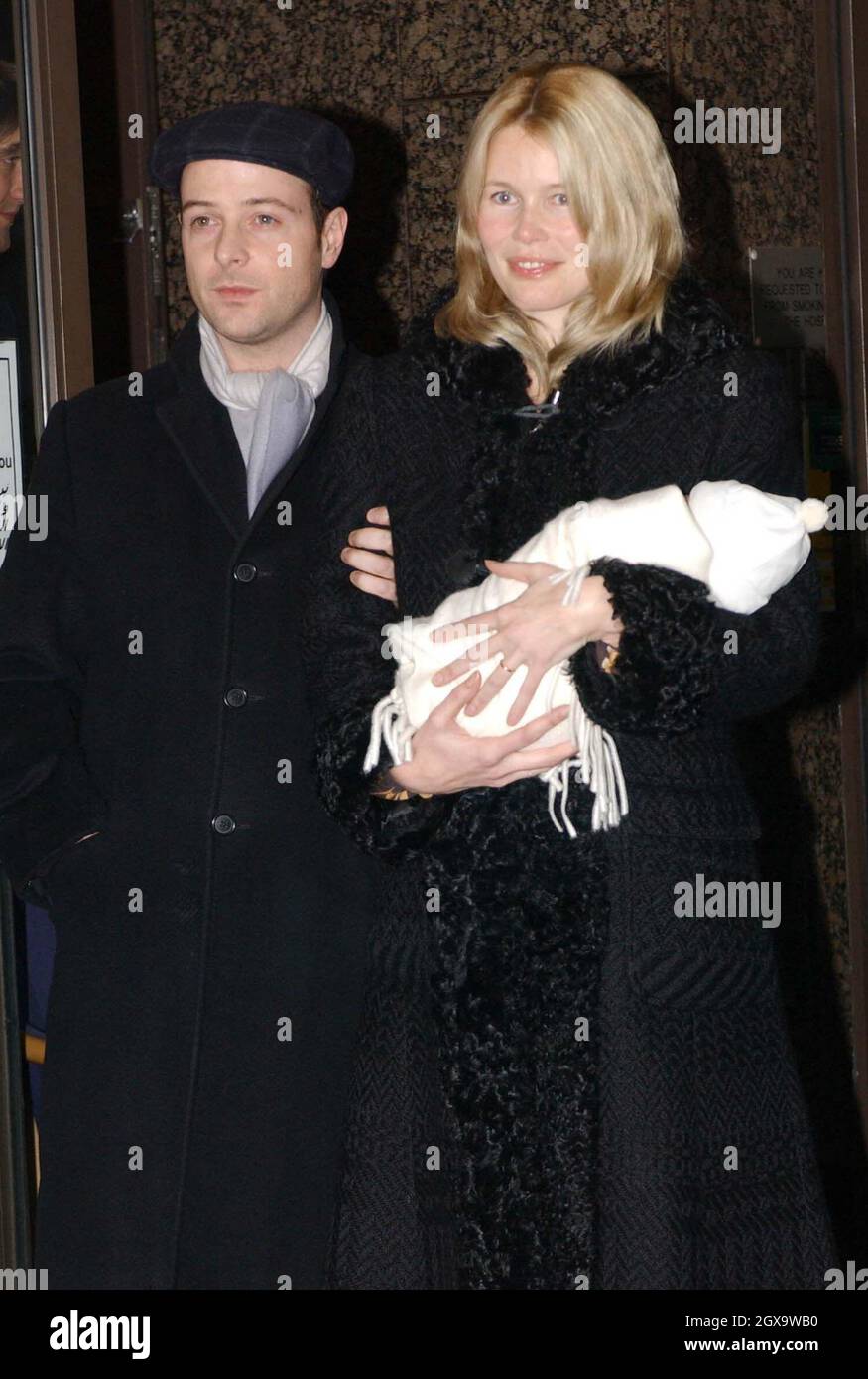 Claudia Schiffer and Husband Matthew Vaughan leave the Portland