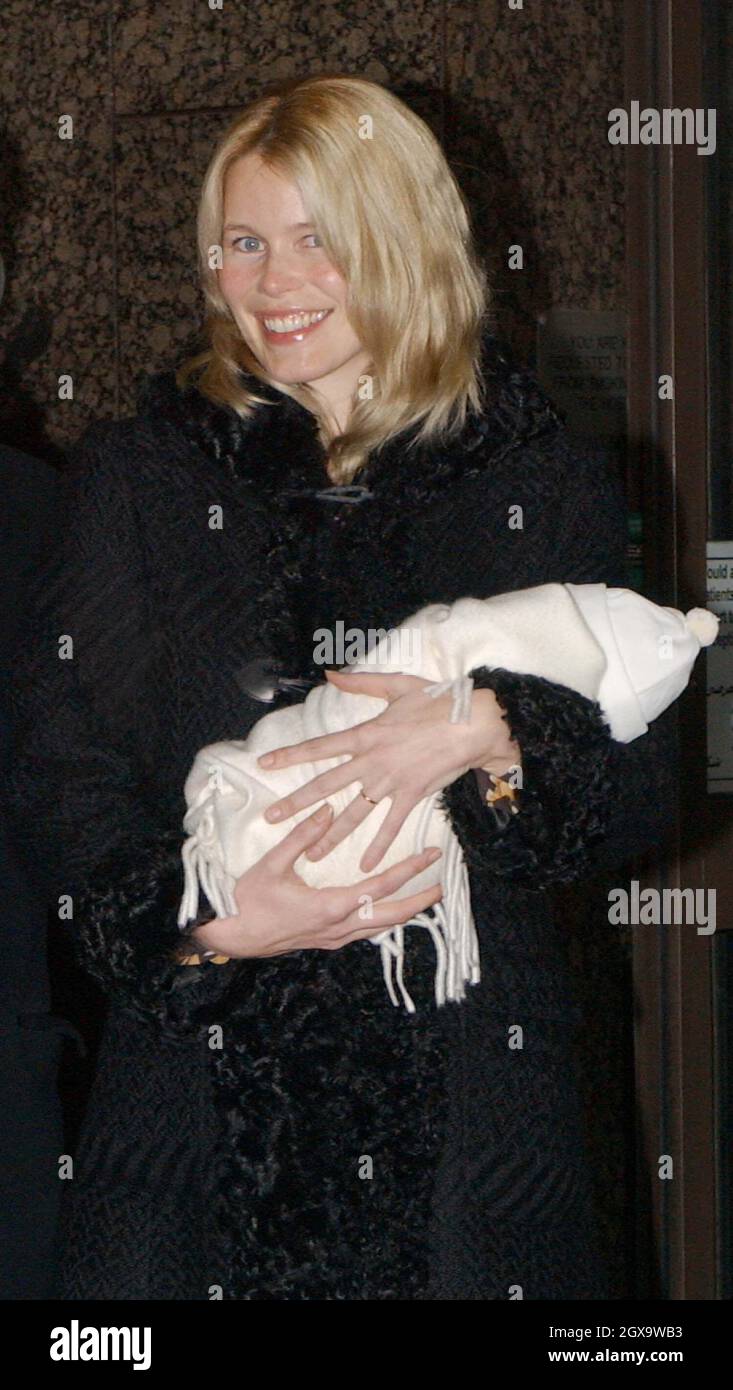 Claudia Schiffer and Husband Matthew Vaughan leave the Portland