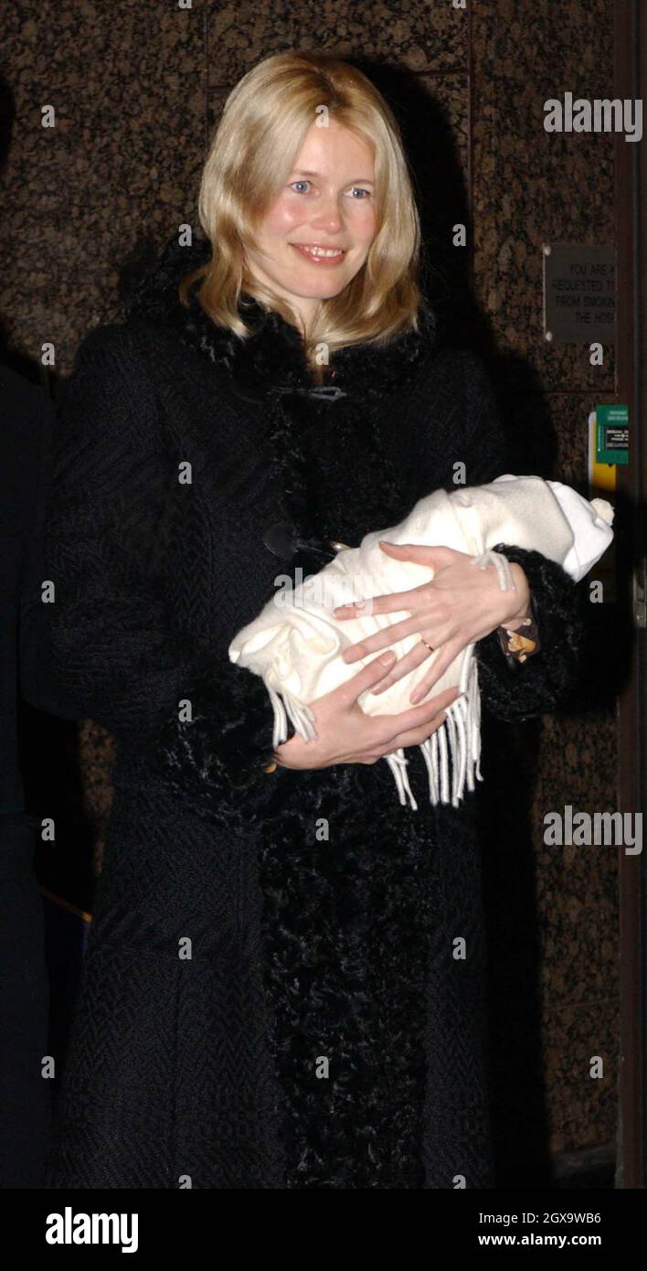 Claudia Schiffer and Husband Matthew Vaughan leave the Portland