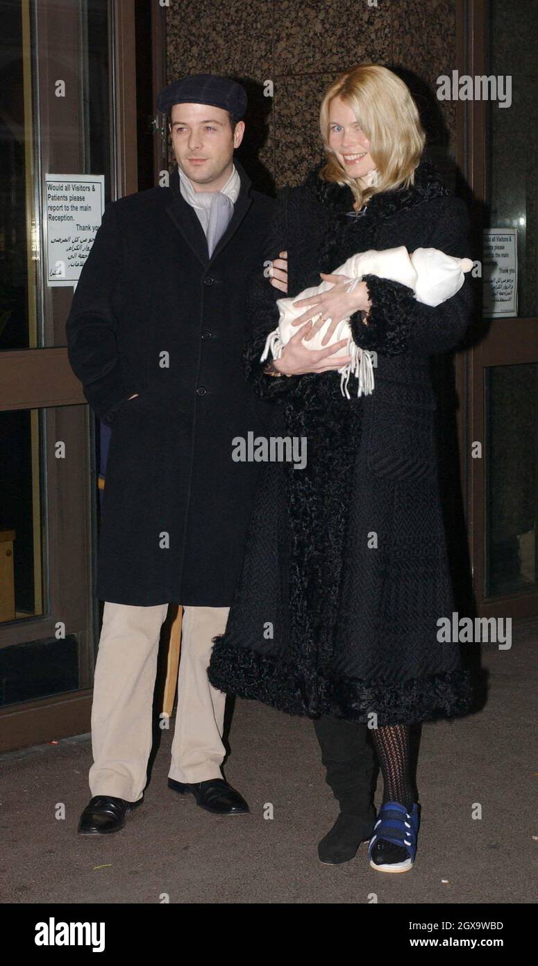 Claudia Schiffer and Husband Matthew Vaughan leave the Portland