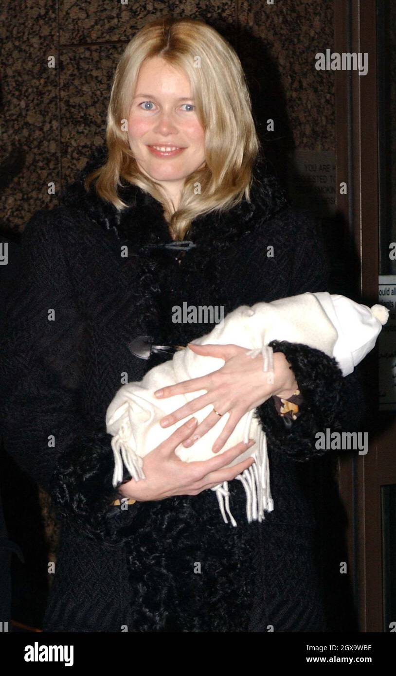 Claudia Schiffer and Husband Matthew Vaughan leave the Portland