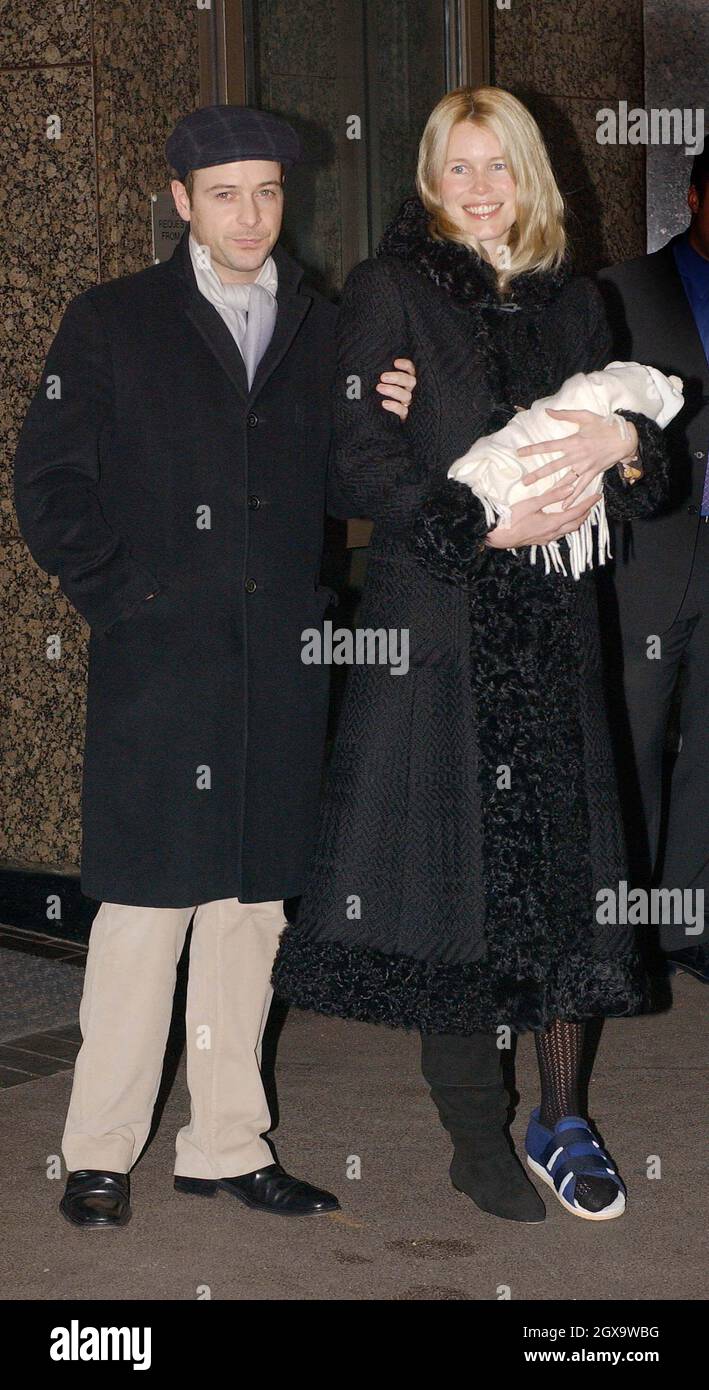 Claudia Schiffer and Husband Matthew Vaughan leave the Portland