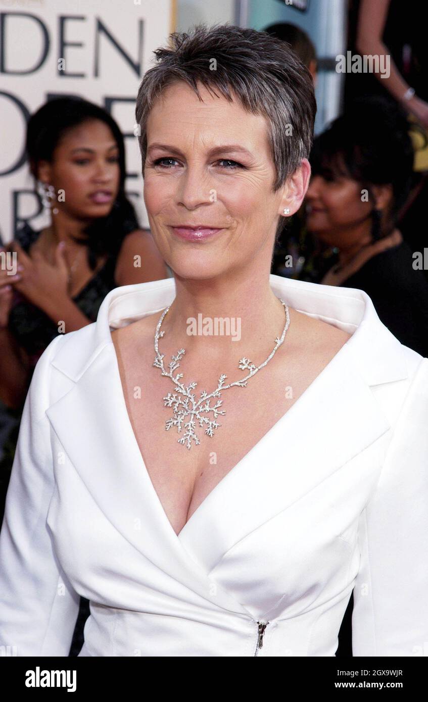 Jamie Lee Curtis at the Golden Globe Awards Stock Photo Alamy