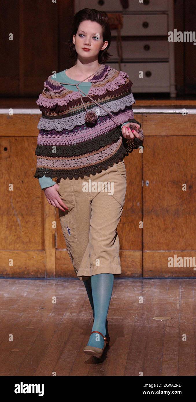 Model on the catwalk for Jessica Ogden Fashion Show as part of London