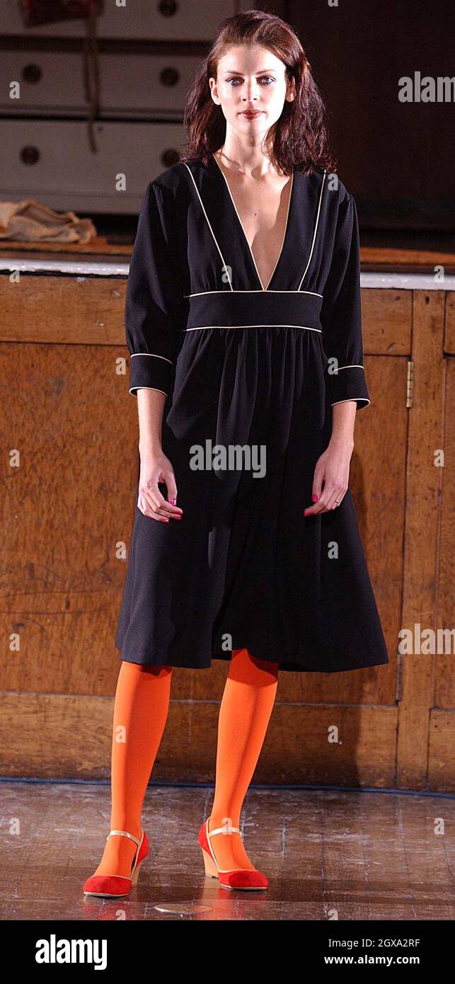 Model on the catwalk for Jessica Ogden Fashion Show as part of London