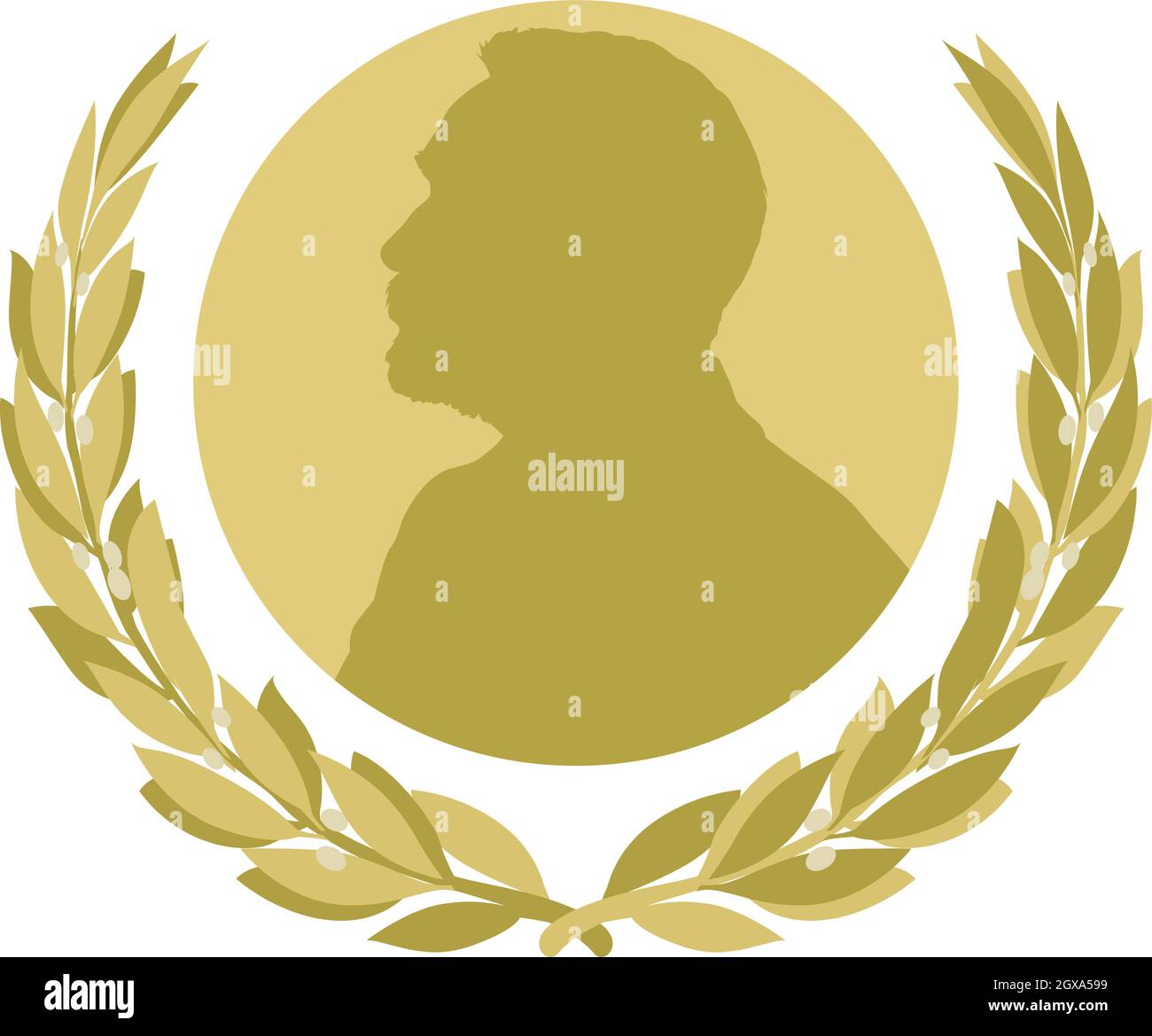 Nobel prize fantasy symbol, Sweden, vector illustration Stock Vector