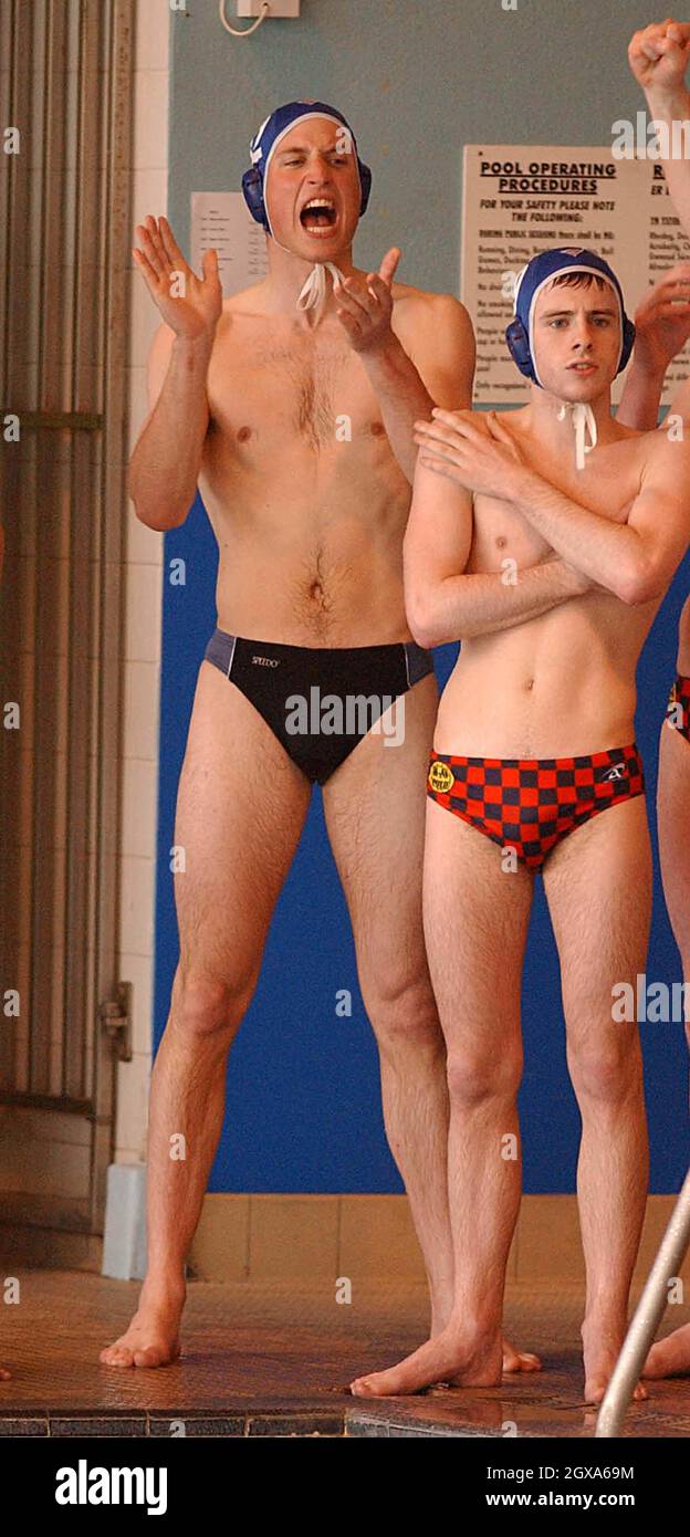 Prince William makes his water polo debut for the Scottish national  universities squad in the annual Celtic Nations tournament against Wales  and Ireland in Cardiff. His team lost both matches and were
