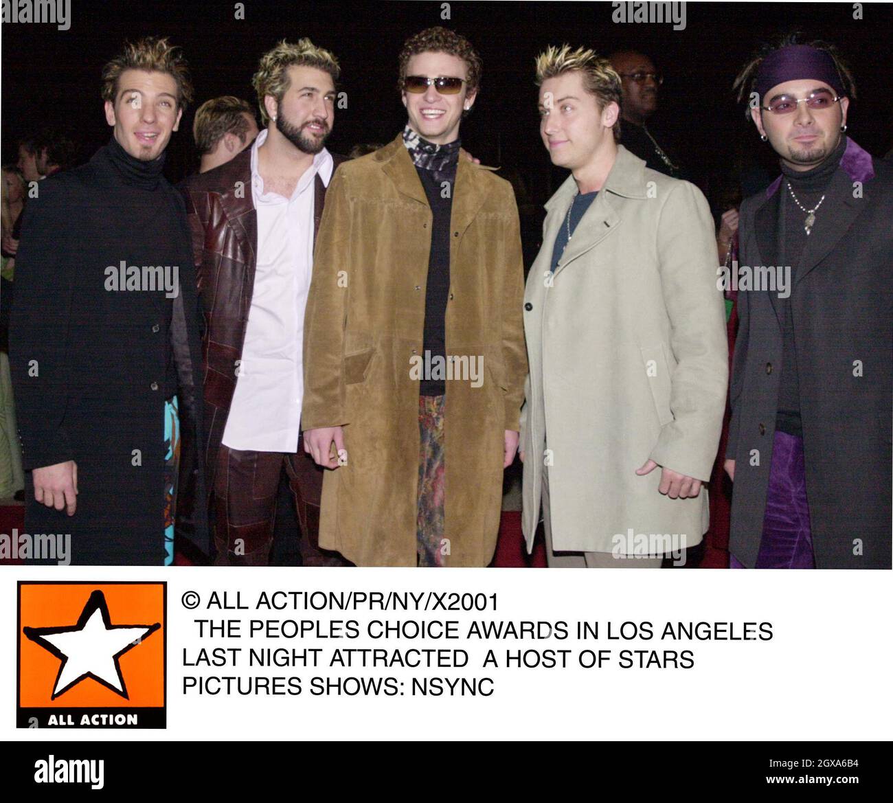 Â© ALL ACTION/PR/NY/X2001   THE PEOPLES CHOICE AWARDS IN LOS ANGELES LAST NIGHT ATTRACTED  A HOST OF STARS PICTURES SHOWS: NSYNC  Stock Photo
