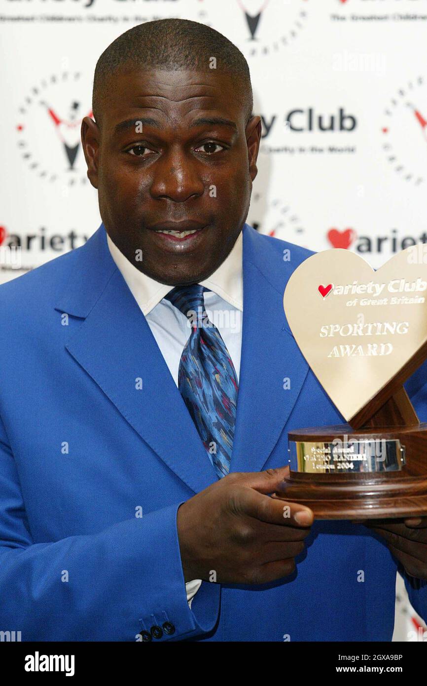 Frank Bruno at the Variety Club's 23rd Sporting Awards at the London Hilton.   Stock Photo