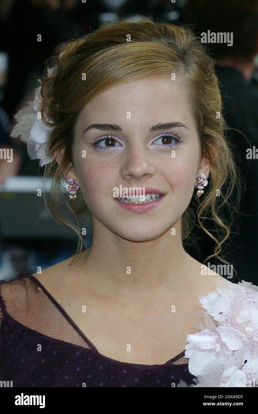 Emma Watson arrives at the Uk premiere of Harry Potter and the