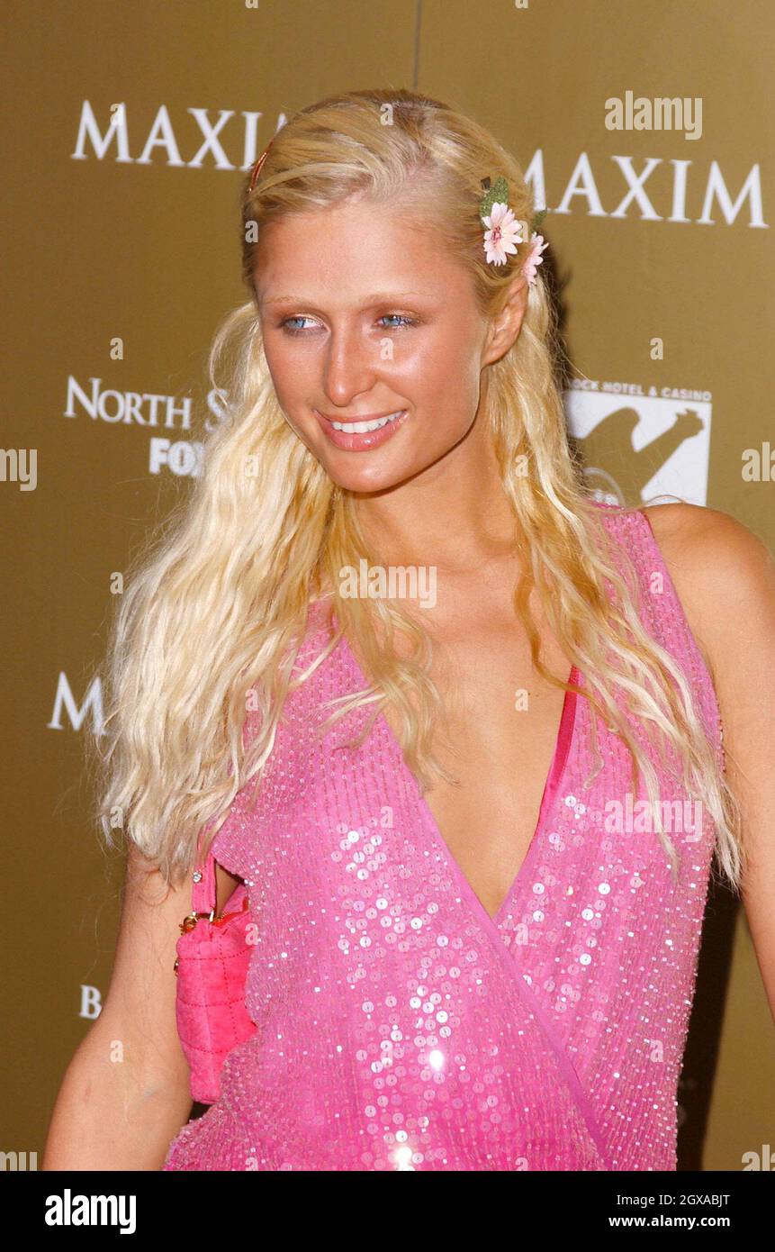Paris Hilton at the Maxim Magazine Annual Hot 100 Party at Body English in the Hard Rock Hotel and Casino in Las Vegas. Stock Photo