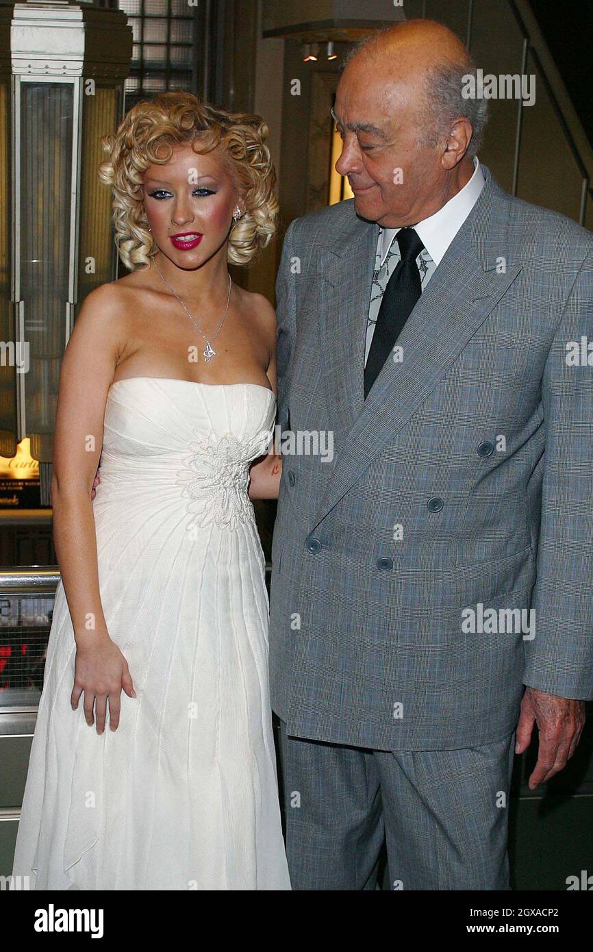 Harrods owner Mohammed Al Fayed opens Harrods Sale with Christina