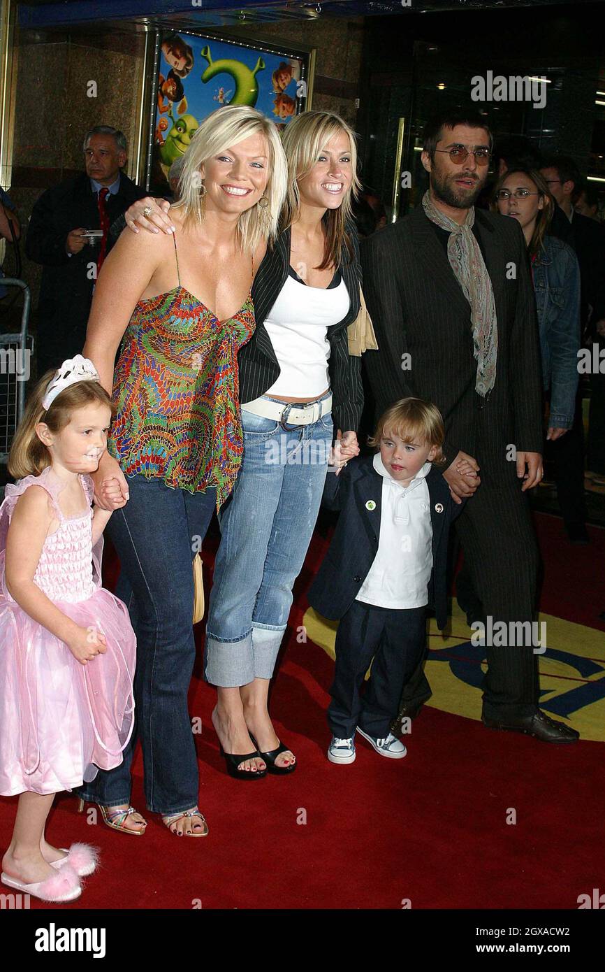 Liam Gallagher with Nicole Appleton and son Gene and Kate Thornton ...