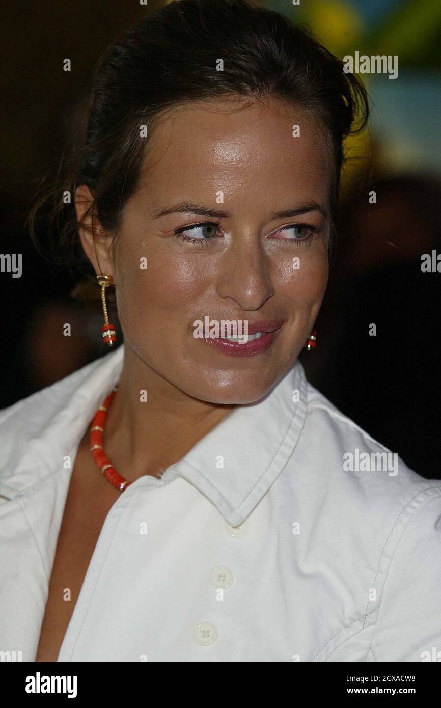 Jade Jagger attending the UK film premiere of Shrek 2 in Leicester