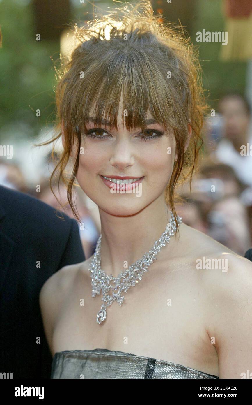 Keira Knightley attending the European film premiere of King Arthur at