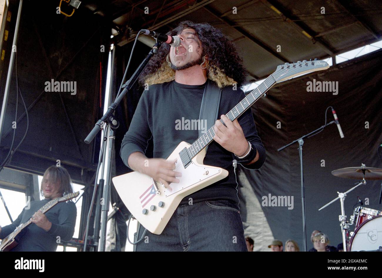 Coheed and Cambria perform as part of the Warped Tour at Thunderbird Stadium in Vancouver, Canada. Stock Photo