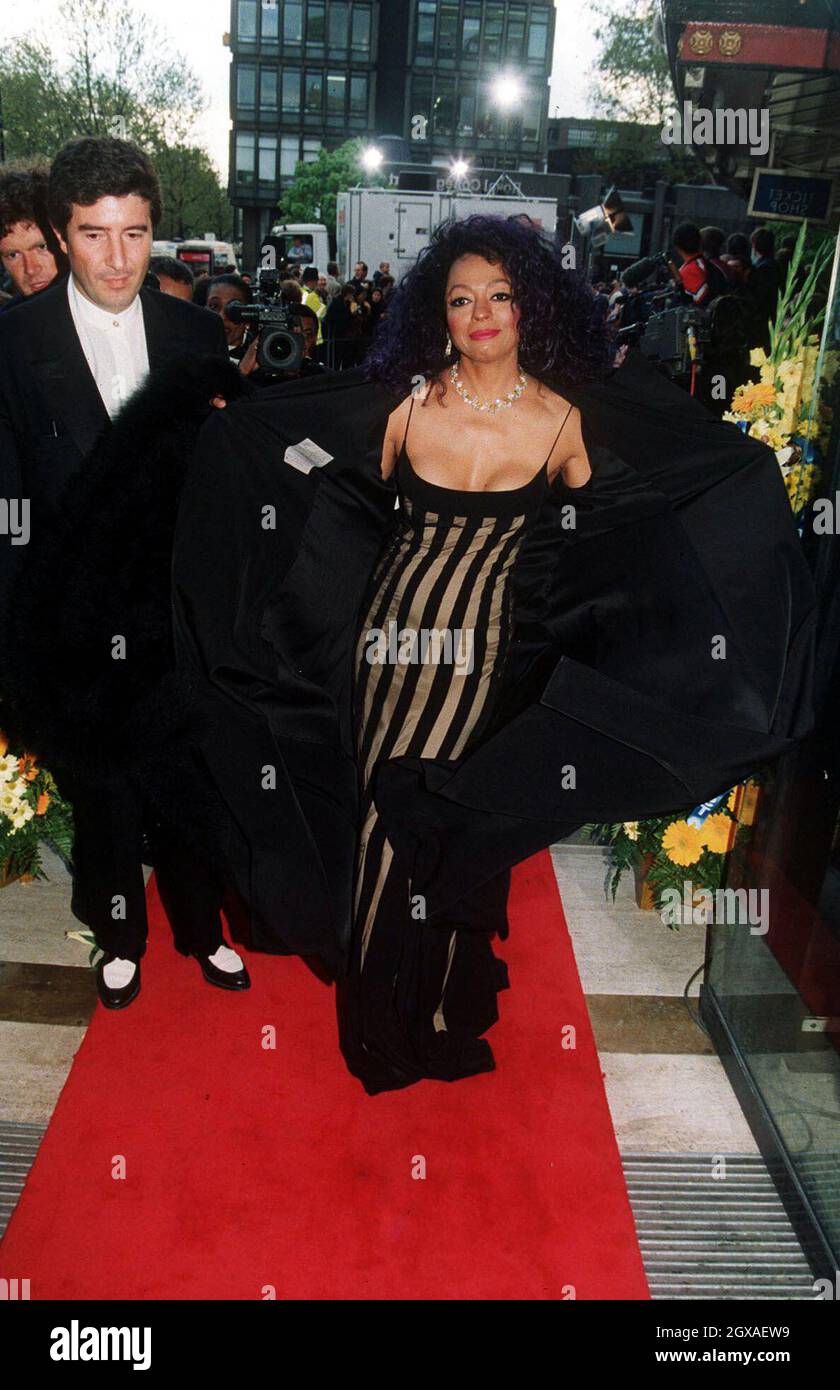 Diana Ross arriving at the BAFTA Awards in London Stock Photo - Alamy