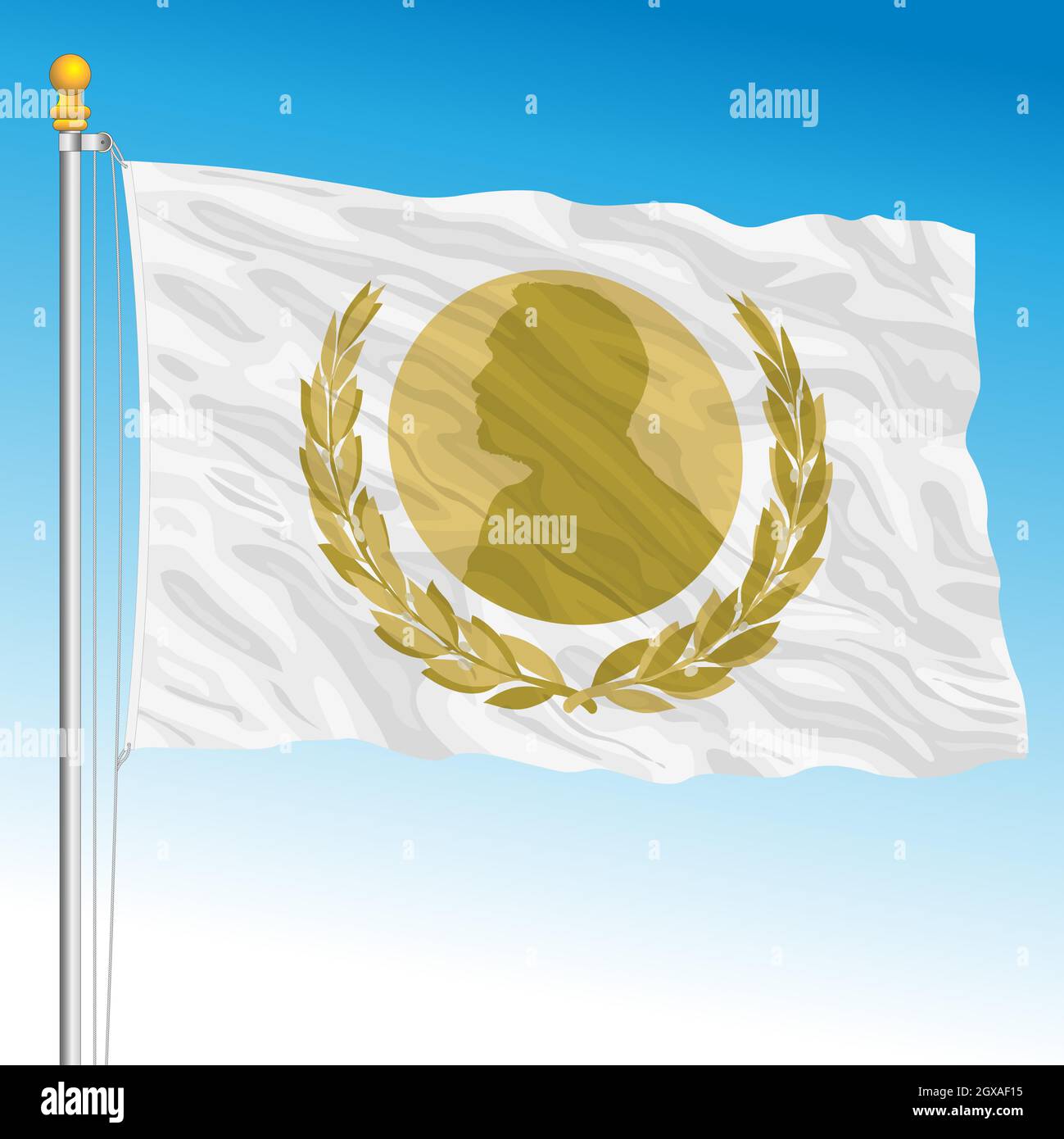Nobel prize fantasy flag, Sweden, vector illustration Stock Vector