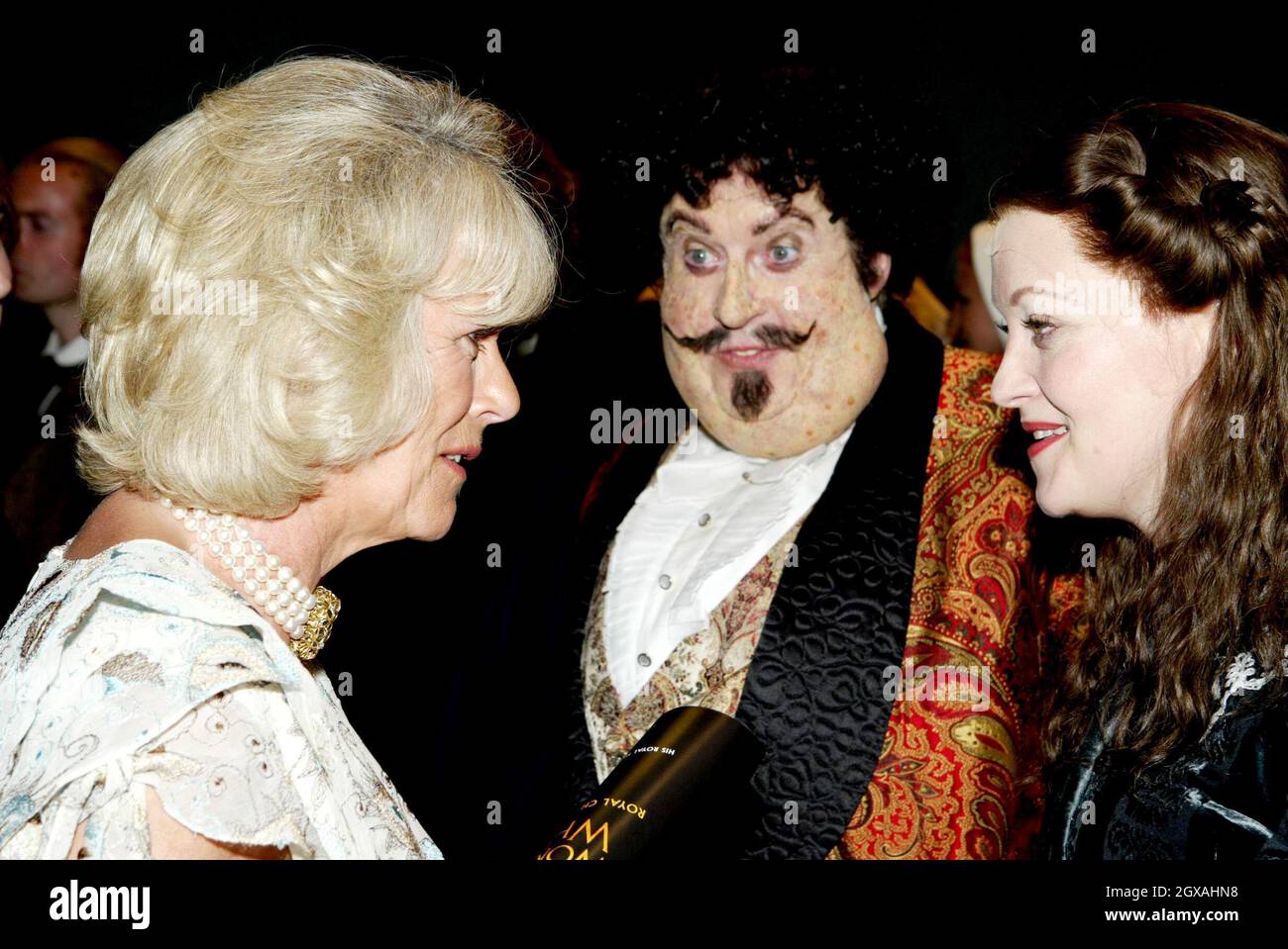 Prince Charles, accompanied by Camilla Parker-Bowles, attending the Royal  Gala Charity Performance of The Woman In White, Andrew Lloyd Webber's new  musical at the Palace Theatre, London. Anwar Hussein/allactiondigital.com  Stock Photo -