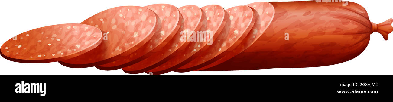 Salami clipart Stock Vector Images - Alamy