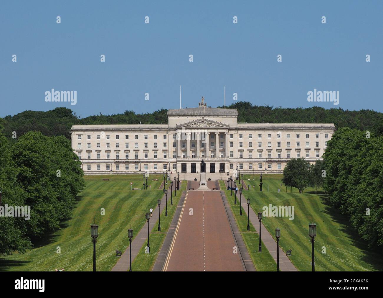 Parliament Buildings (aka as Stormont) in Belfast, UK. Stock Photo