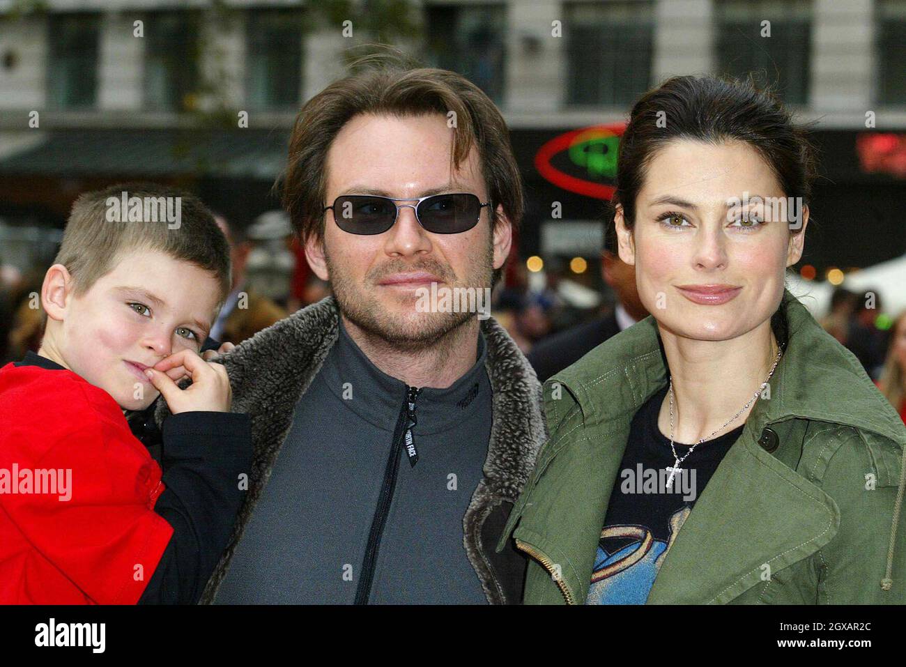 Christian Slater and family at the premiere of Disney presents a Pixar