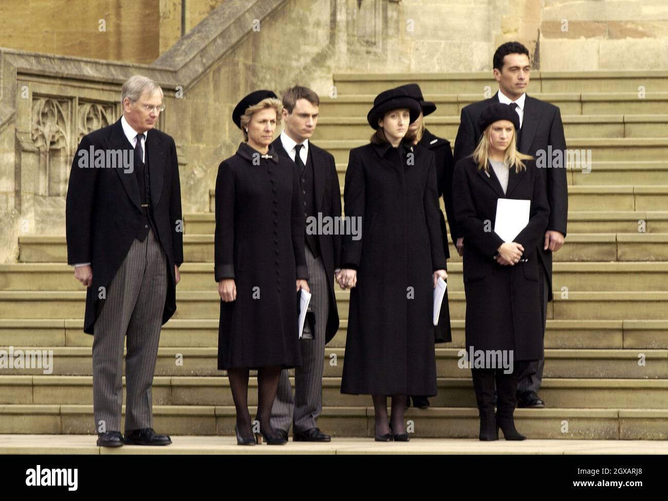 Mourners at the funeral of Princess Alice at St. Chapel Windsor