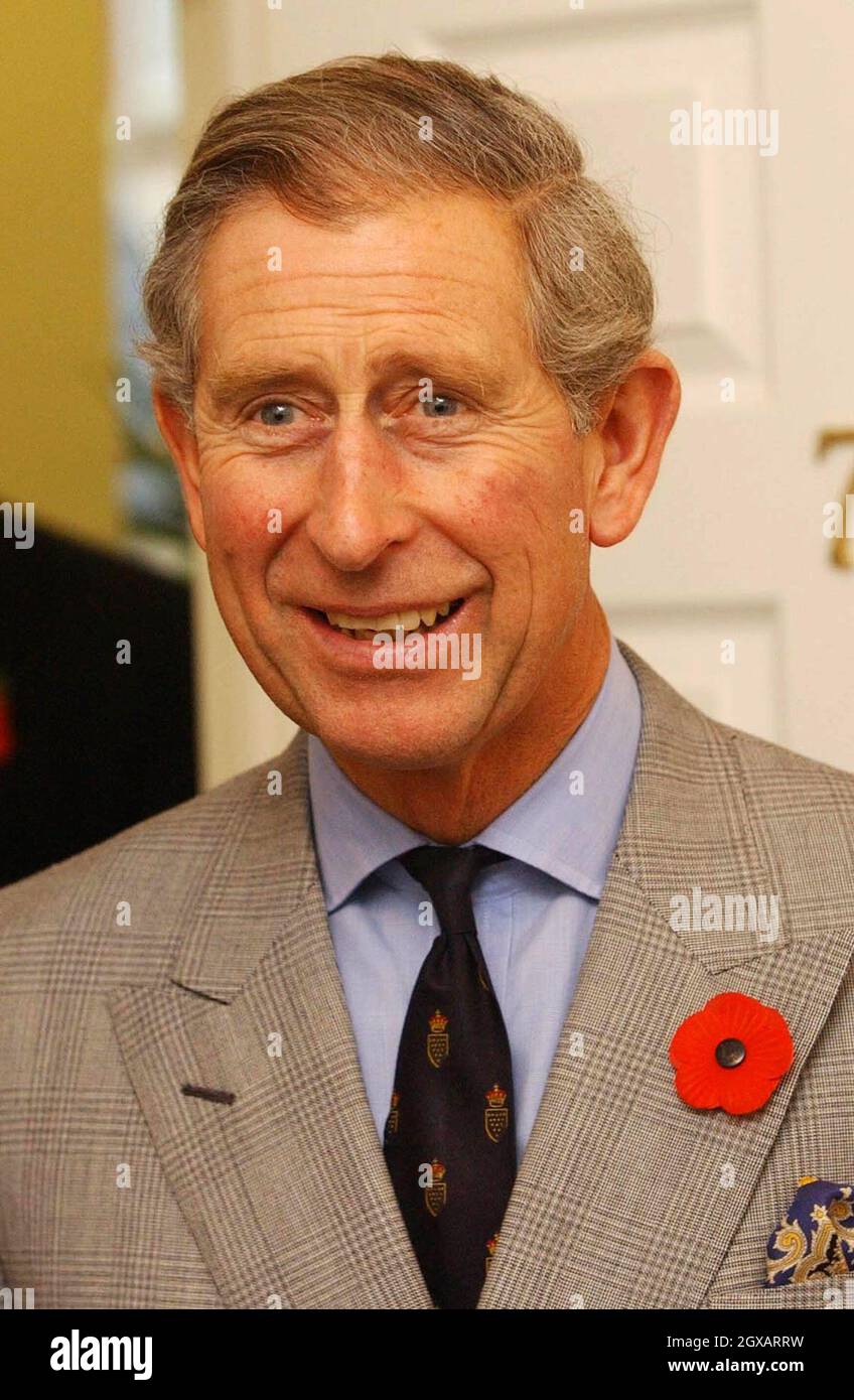 The Prince of Wales arrives at the Integrated Health Care centre in Poundbury, Dorset, Monday November 8 2004.The Prince opened the clinic in his flagship village, which offers both homeopathic remedies, along side more conventional methods of health care.    Stock Photo