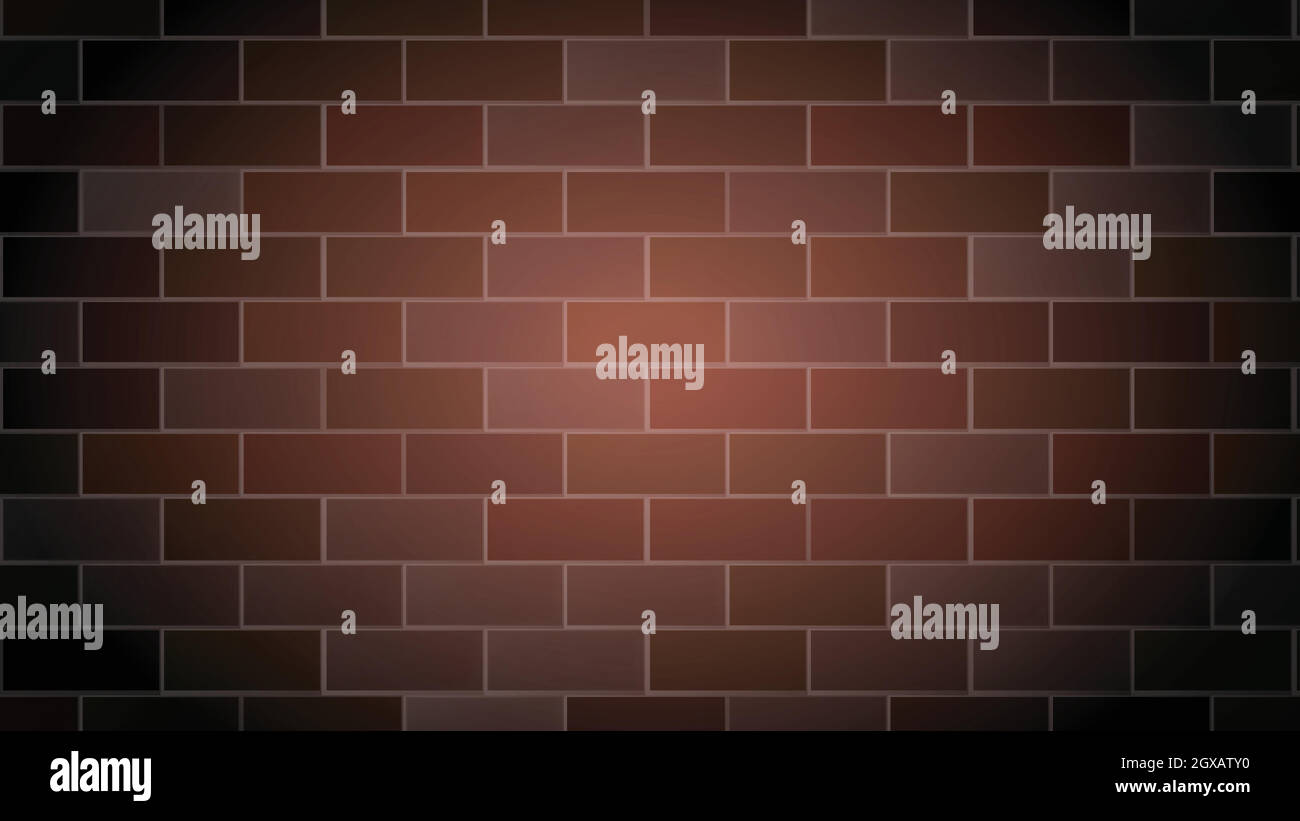 Brick Wall Background Cement Relief Texture Vector Stock Vector