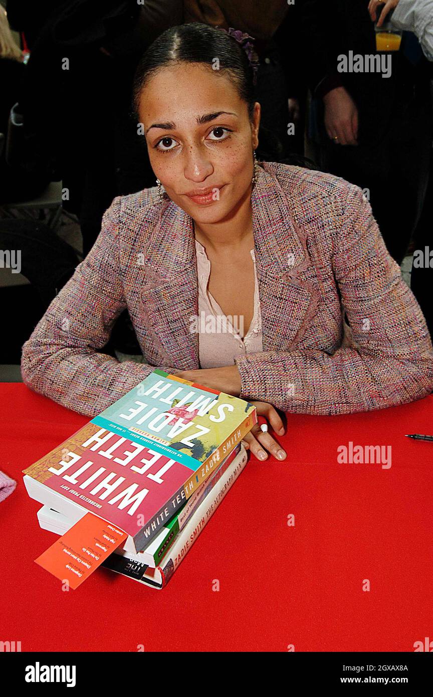Zadie Smith at the Get London Reading launch aunch, Canary Wharf ...