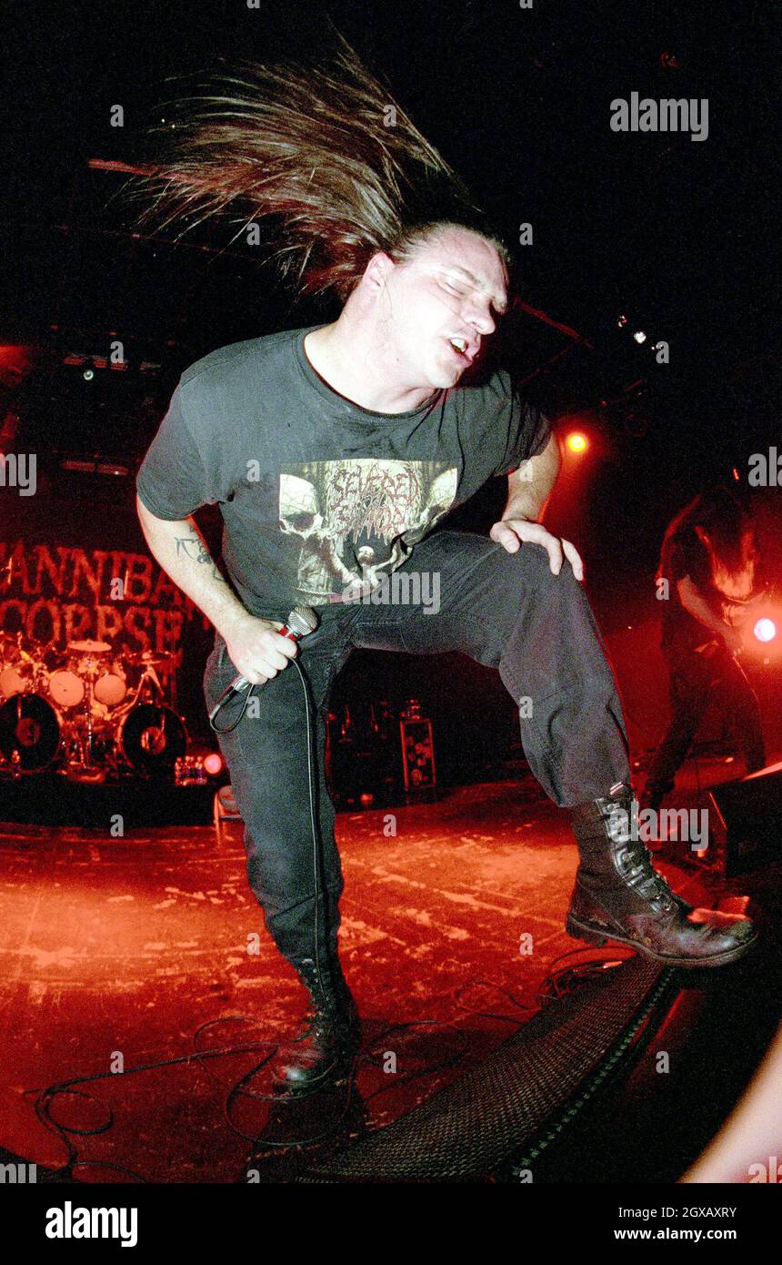 Cannibal Corpse perform at Commodore Ballroom in Vancouver. Stock Photo
