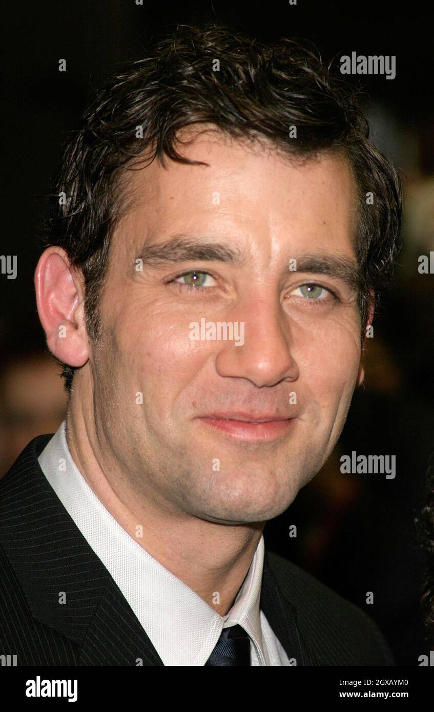 Clive Owen at the UK premiere of the Golden Globe nominated movie