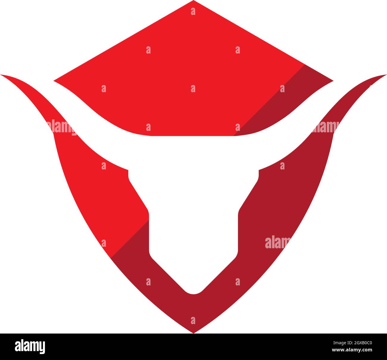 Red Bull Taurus Logo Template Vector Icon Illustration Stock Vector Image Art Alamy