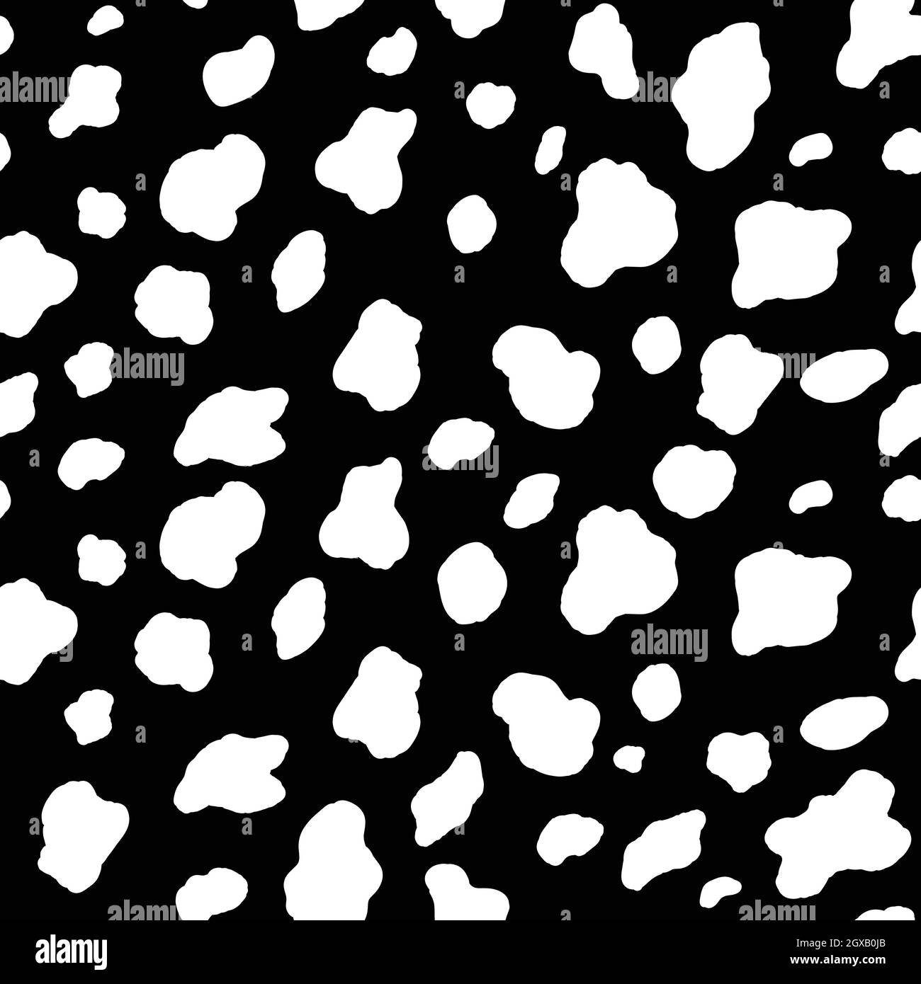 Cow Print Vector Seamless Pattern Design Abstract Seamless Animal