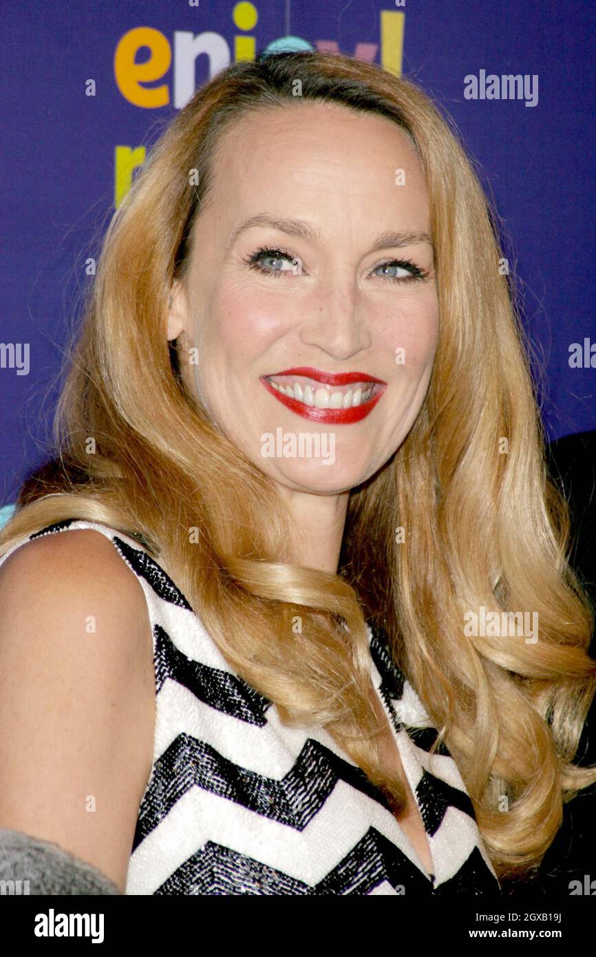 Jerry Hall and Austine Earl at the Whitbread book of the Year Awards. The event was held at The Brewery in London. Stock Photo