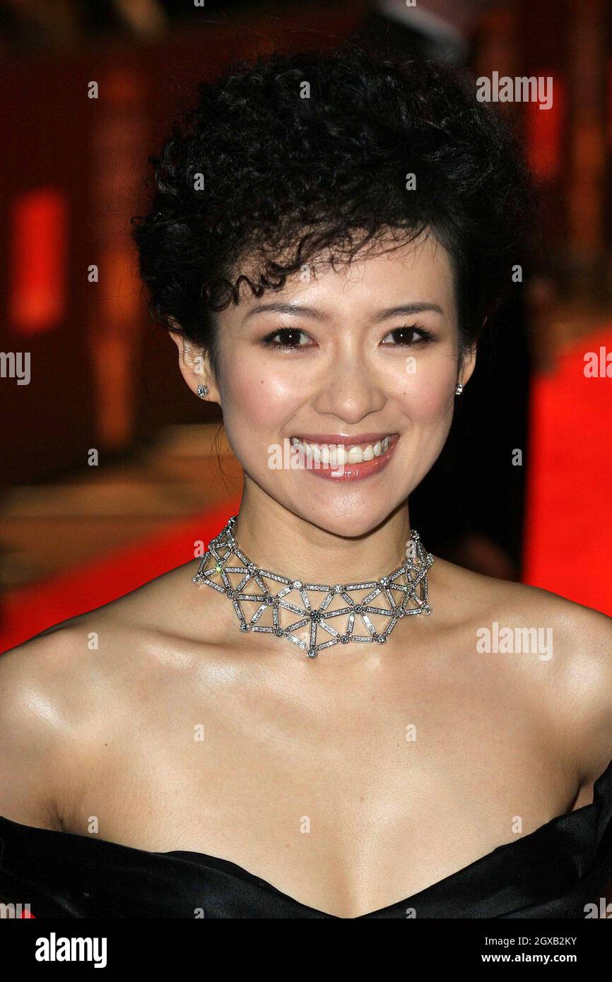 Ziyi Zhang arrives at the 2005 BAFTA's at the Odean in Leicester Square, London. Stock Photo
