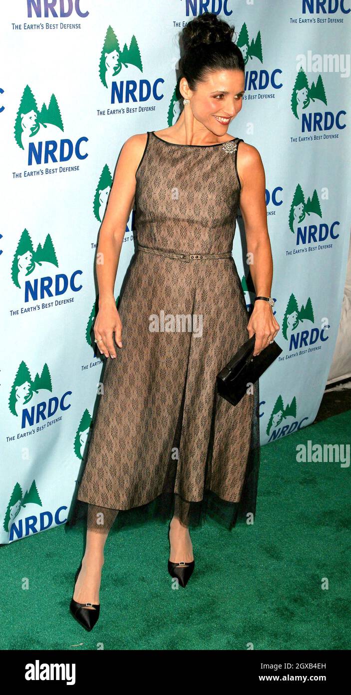 Julia Louis-Dreyfus at the annual NY "Forces for Nature" Gala Event for Natural Resources Defense Council.     Stock Photo
