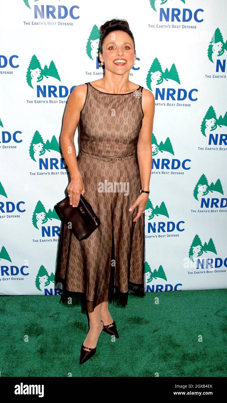 Julia Louis-Dreyfus at the annual NY "Forces for Nature" Gala Event for Natural Resources Defense Council.     Stock Photo