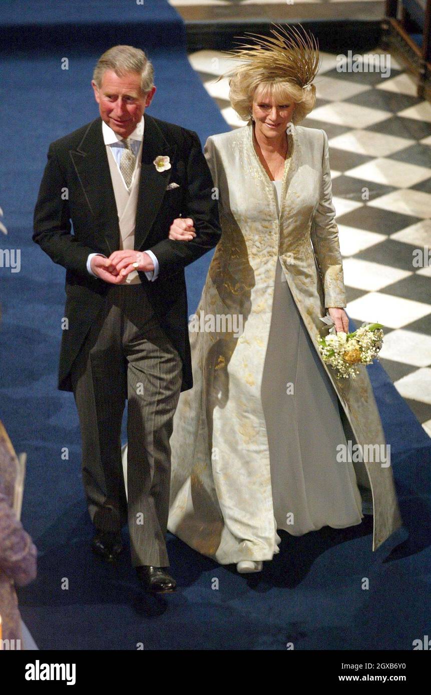 Prince Charles and his new wife Camilla Parker Bowles attend their ...