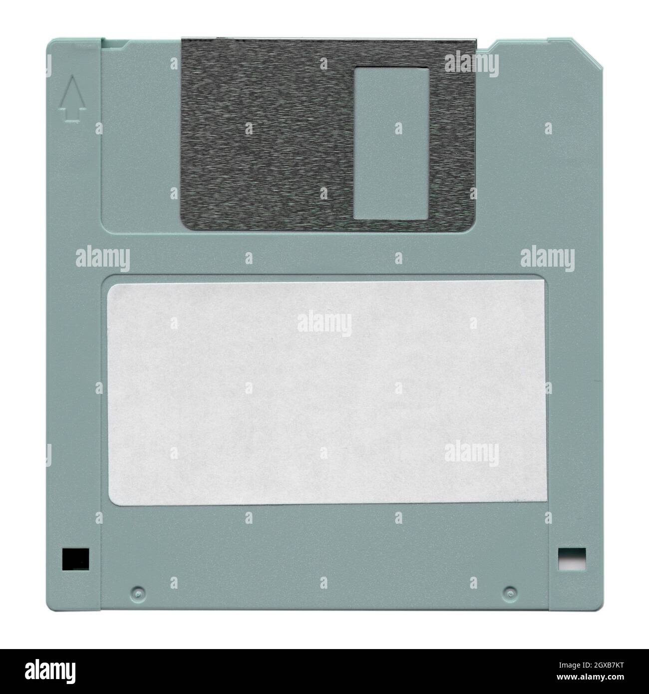 floppy disk for computer data storage isolated over white