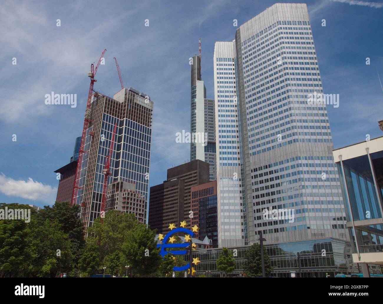 European Central Bank in Frankfurt am Main Germany. Stock Photo