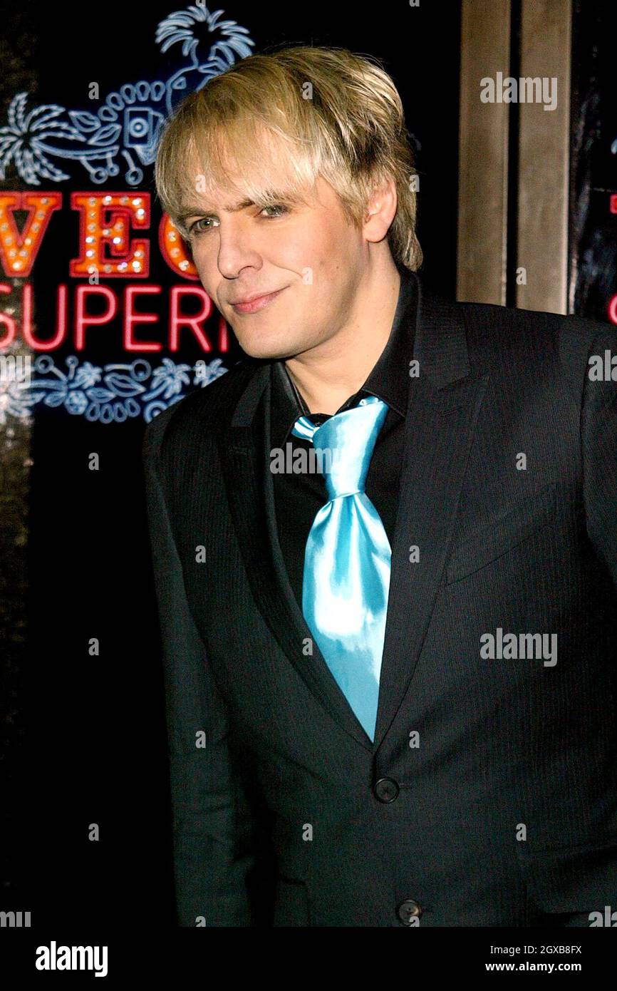 Nick Rhodes arriving at the Vegas Supernova Party at Selfridges, London ...
