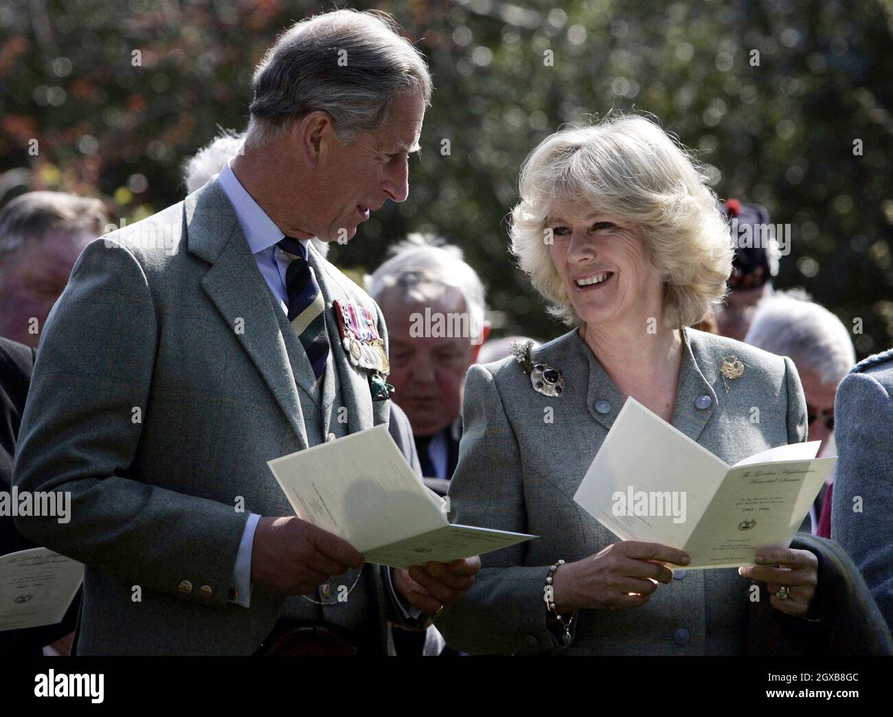 Prince Charles and Camilla Duchess of Cornwall attend a special memorial service to commemorate the lives of soldiers lost during active service at the Gordon Highlanders Regimental museum, Aberdeen, Scotland. Anwar Hussein/allactiondigital.com  Stock Photo