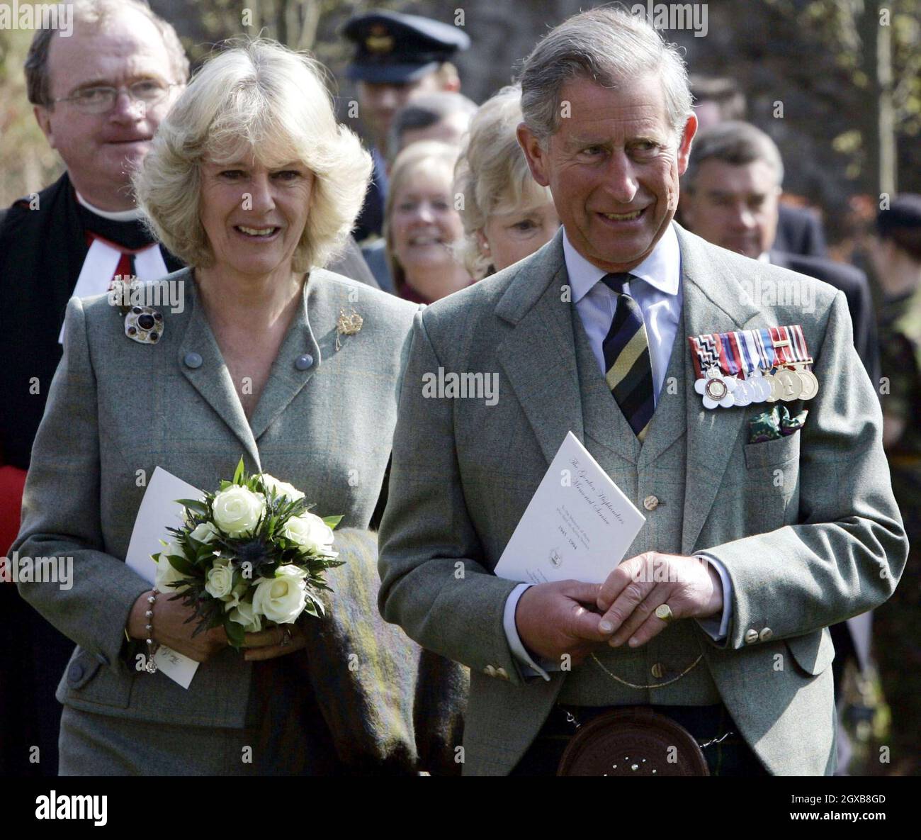 Prince Charles and Camilla Duchess of Cornwall attend a special memorial service to commemorate the lives of soldiers lost during active service at the Gordon Highlanders Regimental museum, Aberdeen, Scotland. Anwar Hussein/allactiondigital.com  Stock Photo