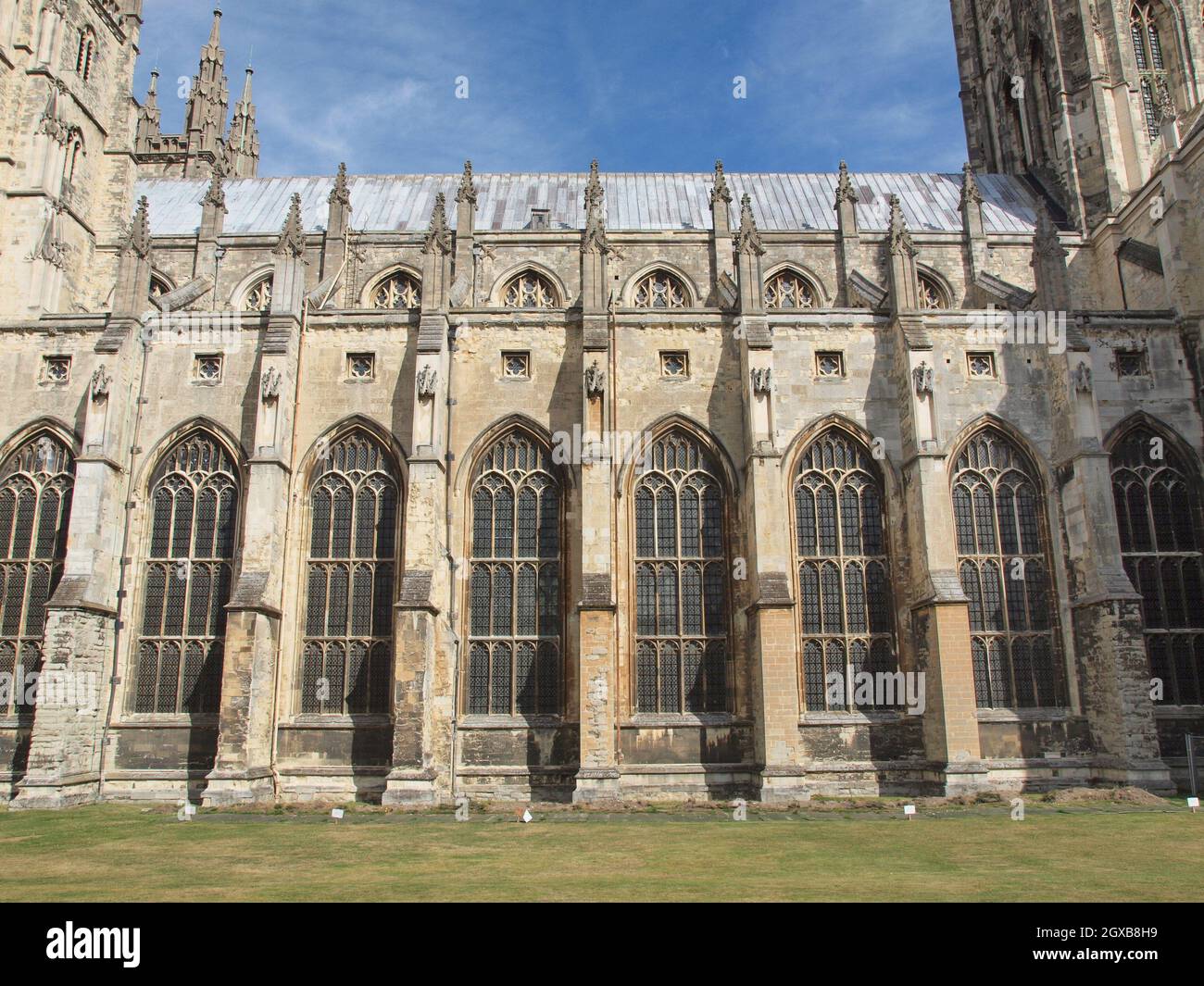The Canterbury Cathedral in Kent England UK. Stock Photo