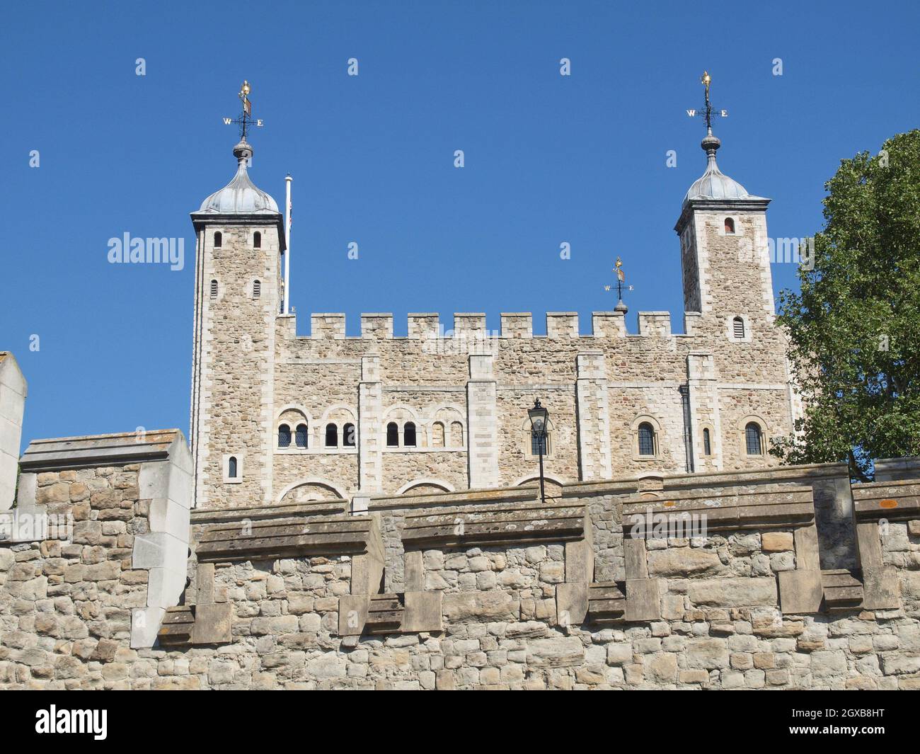 The Tower of London medieval castle and prison. Stock Photo