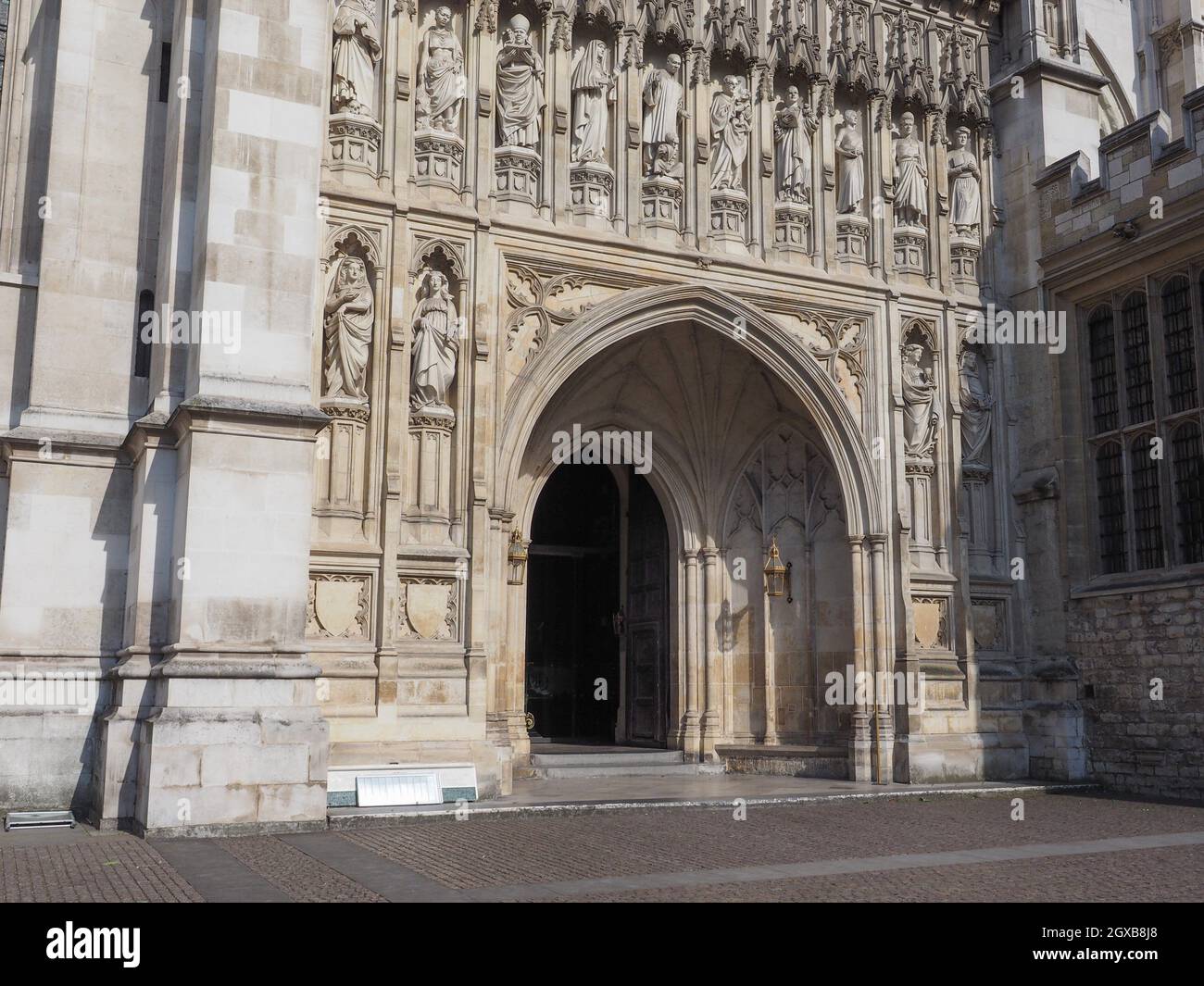 Westminster Abbey anglican church in London, UK. Stock Photo